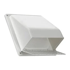 Lambro 3510W 6 Inch White Plastic Wall Exhaust Or Air Intake Vent – Hinged Screen – (Removable Damper) - One-stop shop for professional tools and equipment.