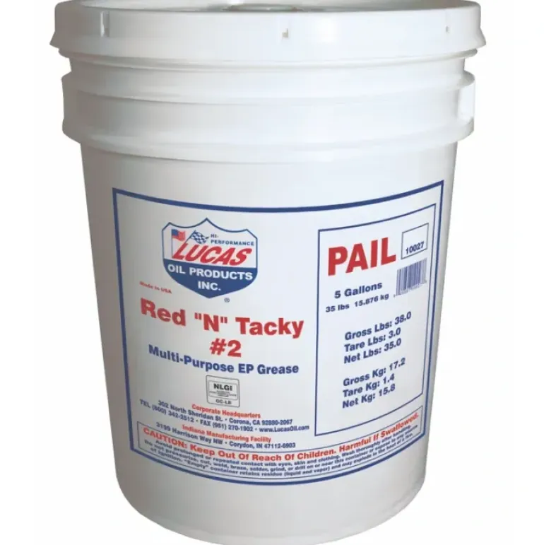 Lucas Oil 10027 Red &N& Tacky Grease/35 lb. Pail - One-stop shop for professional tools and equipment.