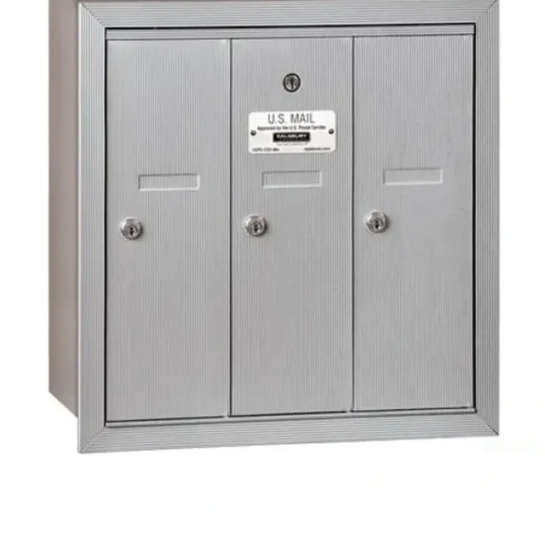 Mailboxes 3507ARU Salsbury Vertical Mailbox - 7 Doors - Aluminum - Recessed Mounted - USPS Access - One-stop shop for professional tools and equipment.