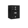 Mailboxes 3806S-03BFU Salsbury 6 Door High Surface Mounted 4C Horizontal Mailbox with 3 Doors in Black with USPS Bccess - One-stop shop for professional tools and equipment.