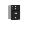 Mailboxes 3706S-04BRP Salsbury 6 Door High Recessed Mounted 4C Horizontal Mailbox with 4 Doors in Black with Private Bccess - Rear Loading - One-stop shop for professional tools and equipment.