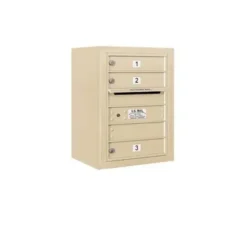 Mailboxes 3806S-03SFU Salsbury 6 Door High Surface Mounted 4C Horizontal Mailbox with 3 Doors in Sandstone with USPS Sccess - One-stop shop for professional tools and equipment.