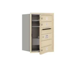 Mailboxes 3711S-09SFU Salsbury 11 Door High Recessed Mounted 4C Horizontal Mailbox with 9 Doors in Sandstone with USPS Sccess - Front Loading - One-stop shop for professional tools and equipment.