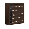 Mailboxes 19178-21ZSK Salsbury Surface Mounted Cell Phone Locker with 21 Z Doors (20 usable) in Bronze - Keyed Locks - One-stop shop for professional tools and equipment.