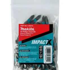 Makita A-96497 ImpactX, #3 Phillips 1³ Insert Bit, 50/pk, Bulk - One-stop shop for professional tools and equipment.