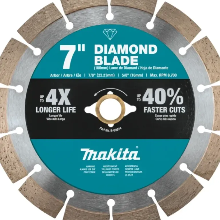 Makita B-69624 7& Diamond Blade, Segmented, General Purpose - One-stop shop for professional tools and equipment.