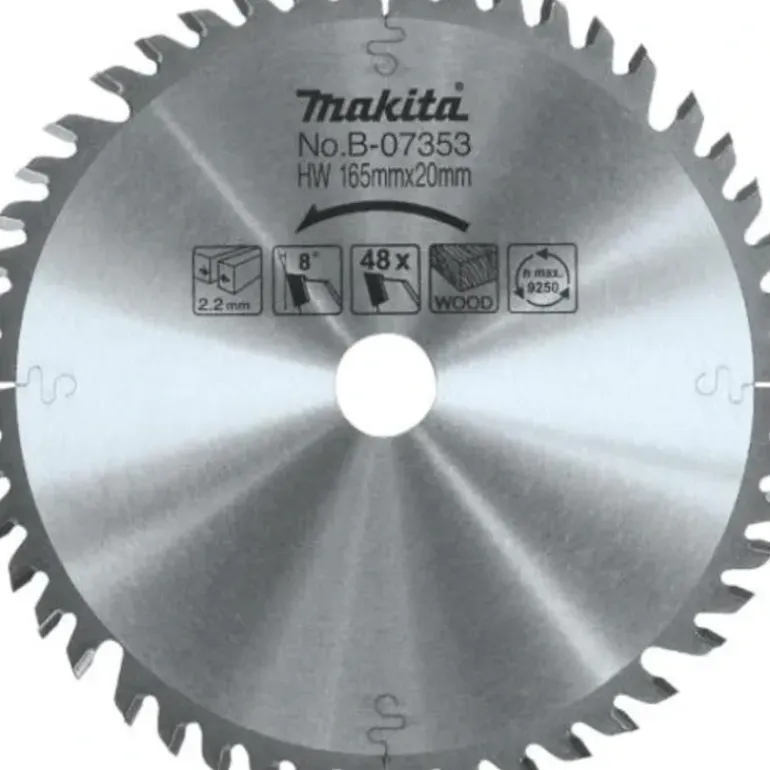Makita B-07353 6‘1/2& 48T Carbide‘Tipped Plunge Saw Blade - One-stop shop for professional tools and equipment.