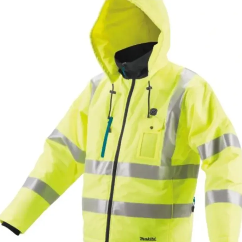 Makita DCJ206ZL 18V LXT® Lithium‘Ion Cordless High Visibility Heated Jacket, Jacket Only (L) - One-stop shop for professional tools and equipment.