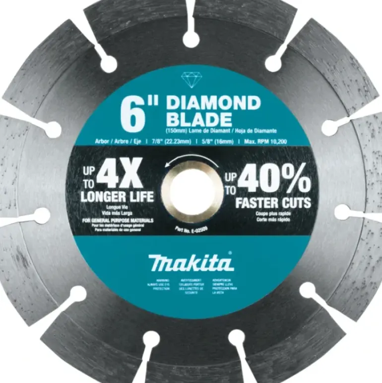 Makita E-02509 6& Diamond Blade, Segmented, General Purpose - One-stop shop for professional tools and equipment.