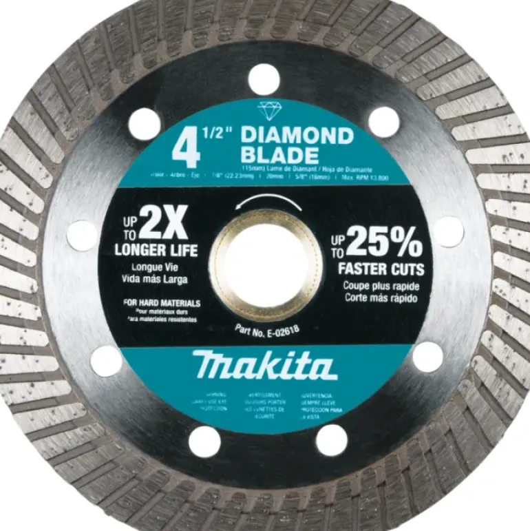 Makita E-02618 4‘1/2& Diamond Blade, Turbo, Hard Material - One-stop shop for professional tools and equipment.