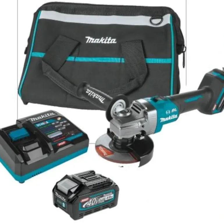 Makita GAG01M1 40V max XGT® Brushless Cordless 4‘1/2 / 5& Angle Grinder Kit, with Electric Brake (4.0Ah) - One-stop shop for professional tools and equipment.