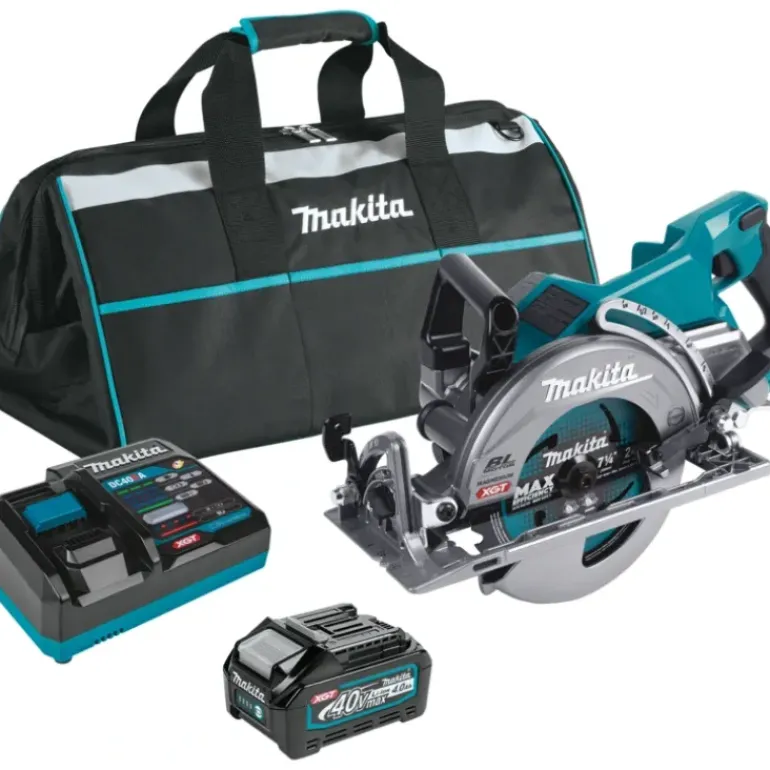 Makita GSR01M1 40V max XGT® Brushless Cordless Rear Handle 7‘1/4 Circular Saw Kit (4.0Ah) - One-stop shop for professional tools and equipment.