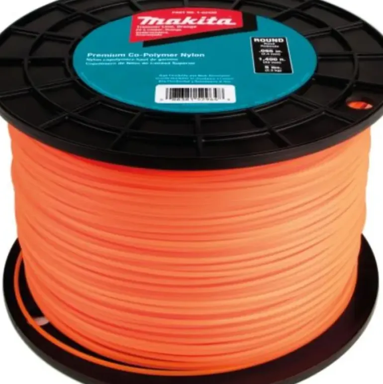 Makita T-03420 Round Trimmer Line, 0.095, Orange, 1,400™, 5 lbs. - One-stop shop for professional tools and equipment.