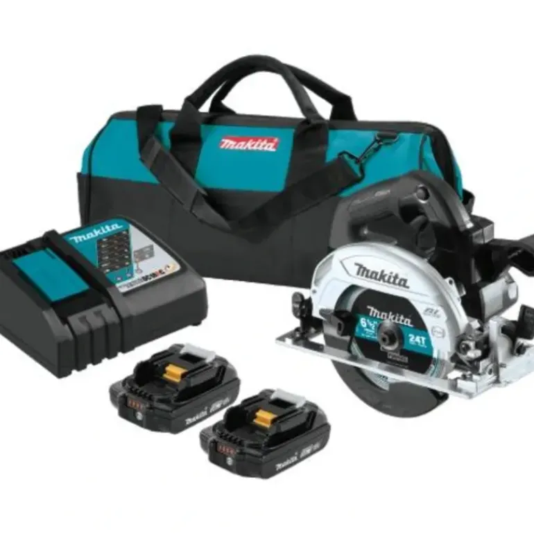 Makita XSH04RB 18V LXT® Lithium‘Ion Sub‘Compact Brushless Cordless 6‘1/2 Circular Saw Kit (2.0Ah) - One-stop shop for professional tools and equipment.