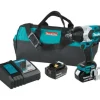 Makita XWT08T 18V LXT® Lithium‘Ion Brushless Cordless High‘Torque 1/2& Sq. Drive Impact Wrench Kit w/ Friction Ring Anvil (5.0Ah) - One-stop shop for professional tools and equipment.