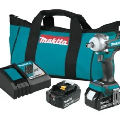 Makita XWT15T 18V LXT® Lithium‘Ion Brushless Cordless 4‘Speed 1/2& Sq. Drive Impact Wrench Kit w/ Detent Anvil (5.0Ah) - One-stop shop for professional tools and equipment.