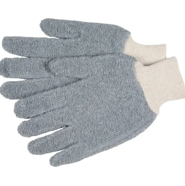 MCR Safety 9423KM Terrycloth Work Gloves Gray 18 Ounce Regular Weight Seamless and Reversible Loop Out Fabric with Knit Wrist (1 DZ) - One-stop shop for professional tools and equipment.