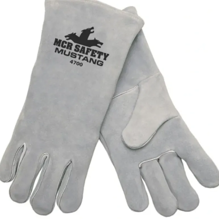 MCR Safety 4700 MCR Safety Mustang™ Leather Welding Work Gloves Premium Select Side Leather Full Sock Lining (1 DZ) - One-stop shop for professional tools and equipment.