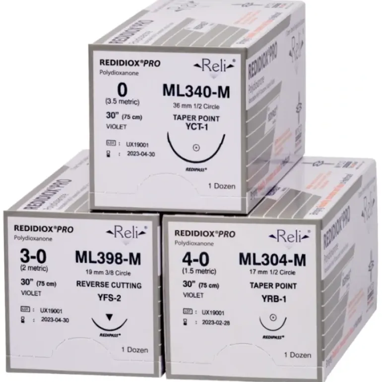 Myco Medical ML316-M - REDIDIOX® PRO Absorbable Monofilament, PDO Synthetic Suture, Size 3-0, Length 30&, 26 mm 1/2 Circle Taper Point Needle - UOM 12/BX - One-stop shop for professional tools and equipment.