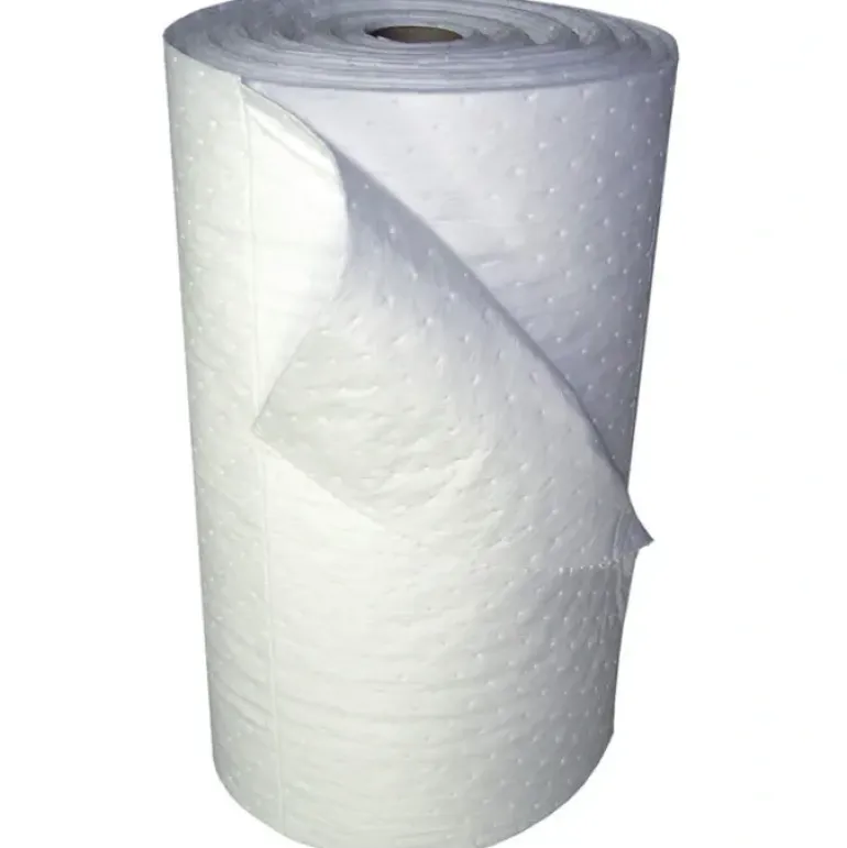 Oil Dri L90813 30& x 150' White Bonded 15& x 18& Perf MW Oil-Only Sorbent Roll (Price/Roll) - One-stop shop for professional tools and equipment.