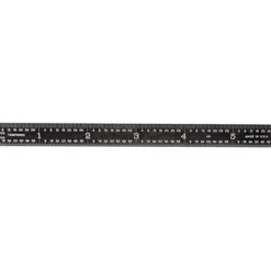 PEC Tools 402-012EZ 12″ 4R Rigid Black Chrome Rule - One-stop shop for professional tools and equipment.