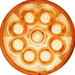 Peterson 817A-9 Led Front Park & Turn, Round, 9 Diode Amp Housing Grommet-Mount 4″, Amber, Poly Bag - One-stop shop for professional tools and equipment.