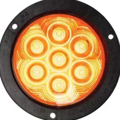 Peterson 824A-7 Led Turn Signal, Front & Rear, Round, Flange-Mount 4″, Amber, Poly Bag - One-stop shop for professional tools and equipment.