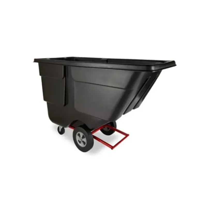 Rubbermaid FG131400BLA ROTOMOLDED TILT TRUCK, UTILITY DUTY, 1 CUBIC YARD, BLACK - One-stop shop for professional tools and equipment.