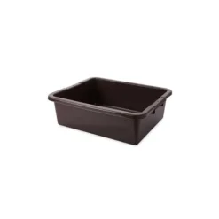 Rubbermaid FG335100BRN UNDIVIDED BUS/UTILITY BOX 7.6 GAL BROWN - One-stop shop for professional tools and equipment.