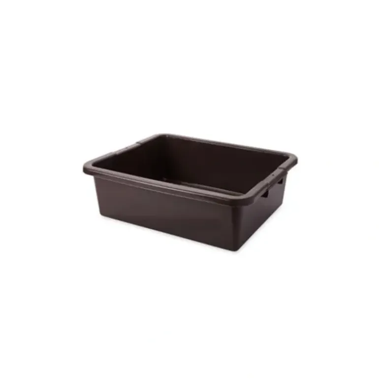 Rubbermaid FG335100BRN UNDIVIDED BUS/UTILITY BOX 7.6 GAL BROWN - One-stop shop for professional tools and equipment.