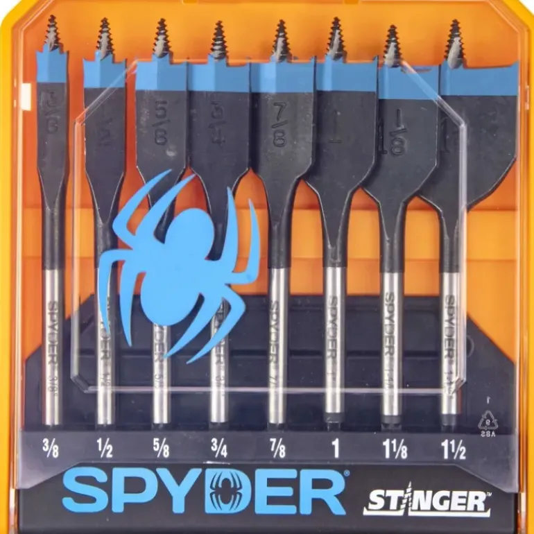 Spyder 11026 Spyder 8-Piece X 6-In Woodboring Spade Drill Bit Set - One-stop shop for professional tools and equipment.