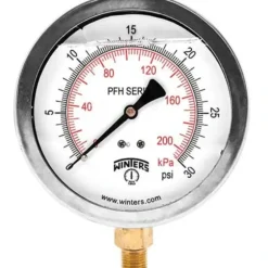 Winters Instruments PFH913 Pfh Hydraulic Stainless Steel Liquid Filled Pressure Gauge - One-stop shop for professional tools and equipment.